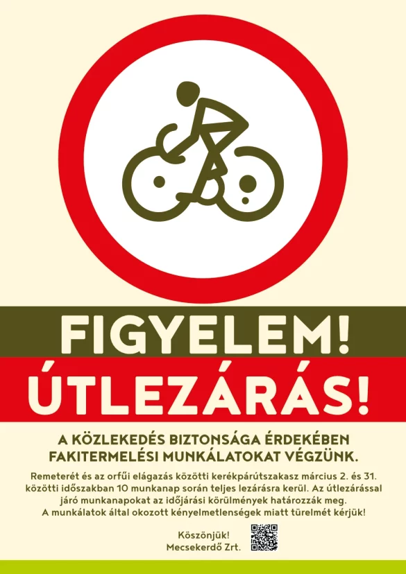 Teljes útzárra kell számítani a Pécs Remeterét – Orfű közötti útszakaszon márciusban